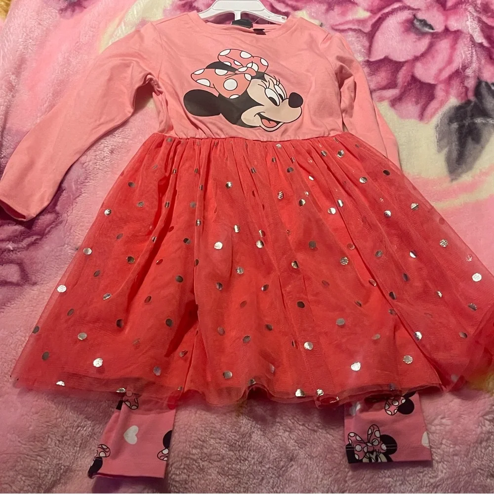 Disney Minnie Mouse Pink Dress Set